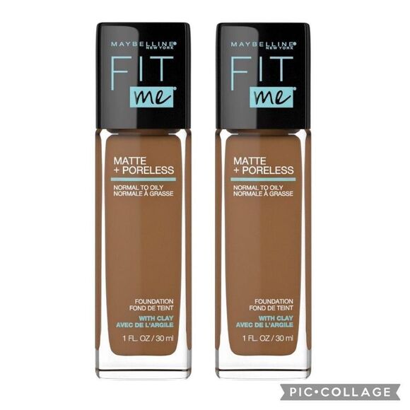 Lot of 2 362 Truffle Maybelline Fit Me Matte Foundation - Picture 1 of 6